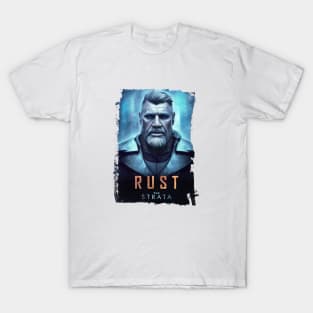 The Strata Rust Portrait Rough Edge T-Shirt